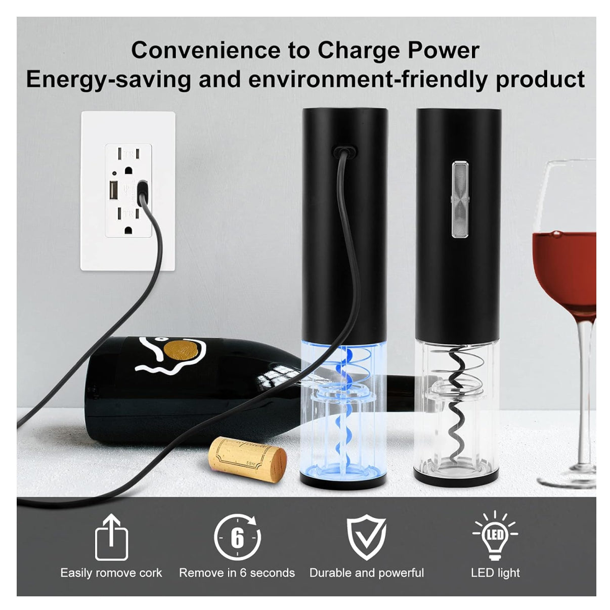 SACACORCHOS ELÉCTRICO