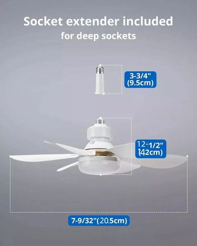 BOMBILLO VENTILADOR 2 en 1