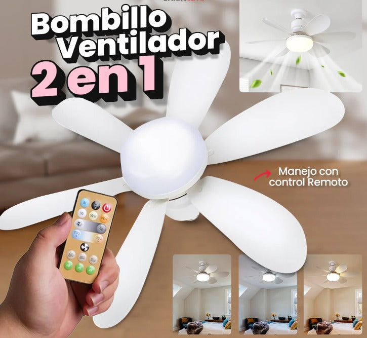 BOMBILLO VENTILADOR 2 en 1