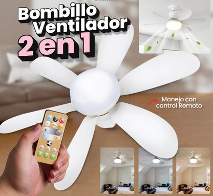 BOMBILLO VENTILADOR 2 en 1